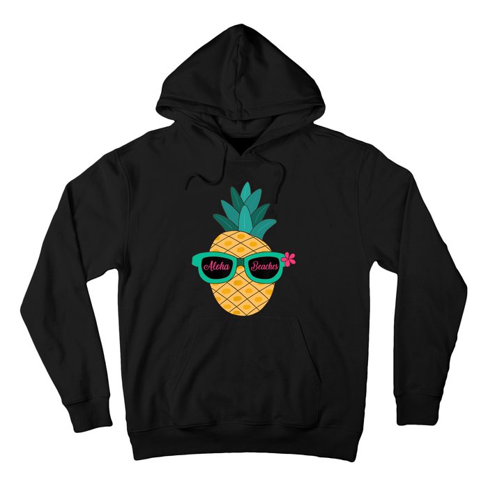 Pineapple Sunglasses Aloha Beaches Hawaiian - Hawaii Hoodie