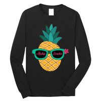 Pineapple Sunglasses Aloha Beaches Hawaiian - Hawaii Long Sleeve Shirt