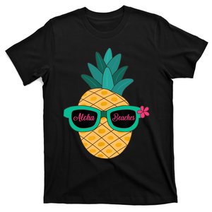 Pineapple Sunglasses Aloha Beaches Hawaiian - Hawaii T-Shirt