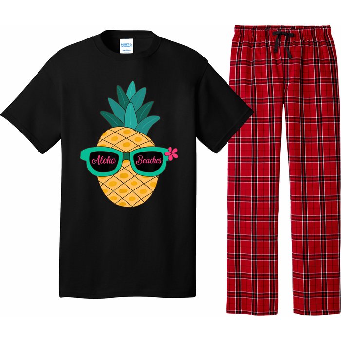 Pineapple Sunglasses Aloha Beaches Hawaiian - Hawaii Pajama Set