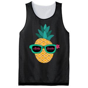 Pineapple Sunglasses Aloha Beaches Hawaiian - Hawaii Mesh Reversible Basketball Jersey Tank