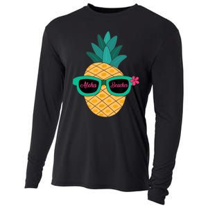 Pineapple Sunglasses Aloha Beaches Hawaiian - Hawaii Cooling Performance Long Sleeve Crew