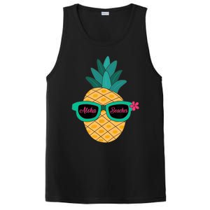 Pineapple Sunglasses Aloha Beaches Hawaiian - Hawaii PosiCharge Competitor Tank