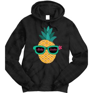 Pineapple Sunglasses Aloha Beaches Hawaiian - Hawaii Tie Dye Hoodie