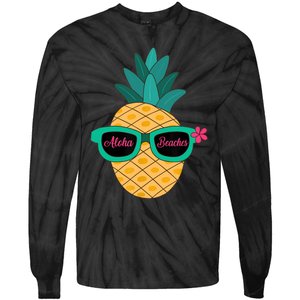 Pineapple Sunglasses Aloha Beaches Hawaiian - Hawaii Tie-Dye Long Sleeve Shirt