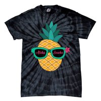 Pineapple Sunglasses Aloha Beaches Hawaiian - Hawaii Tie-Dye T-Shirt