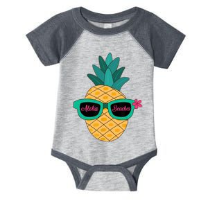 Pineapple Sunglasses Aloha Beaches Hawaiian - Hawaii Infant Baby Jersey Bodysuit