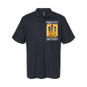 Pretty Sketchy Artist Pencils Sketch Sketching Paint Artist Softstyle Adult Sport Polo