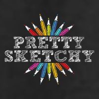 Pretty Sketchy Artist Drawing Sketching Colored Pencils Beanie