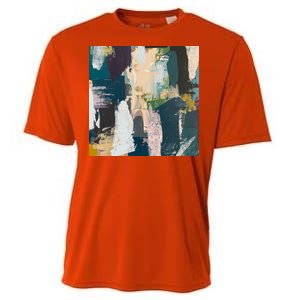 Paint Splatter Art Pattern Cooling Performance Crew T-Shirt