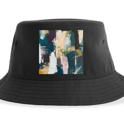 Paint Splatter Art Pattern Sustainable Bucket Hat
