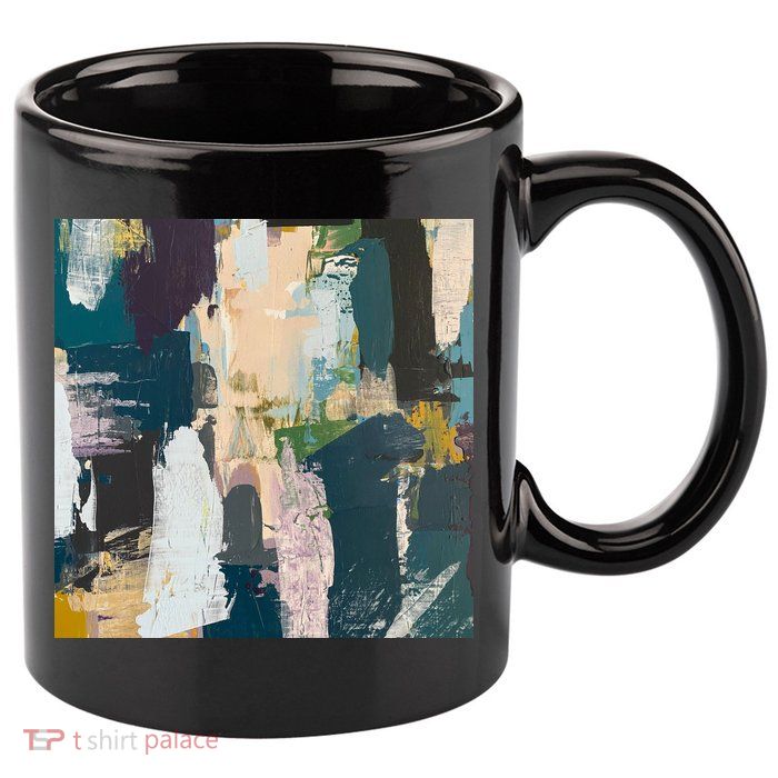 Paint Splatter Art Pattern 11oz C Handle Ceramic Mug
