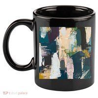 Paint Splatter Art Pattern 11oz C Handle Ceramic Mug