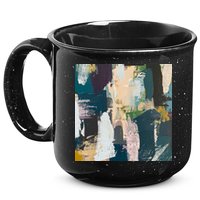 Paint Splatter Art Pattern 15oz Campfire Ceramic Mug