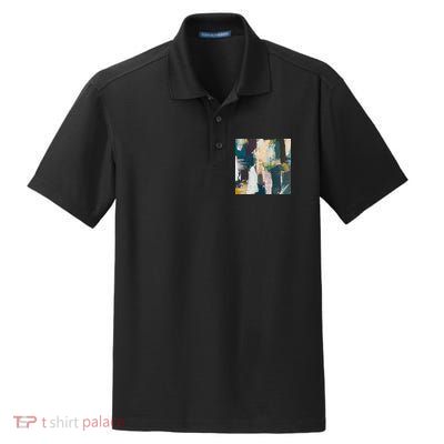 Paint Splatter Art Pattern Dry Zone Grid Polo