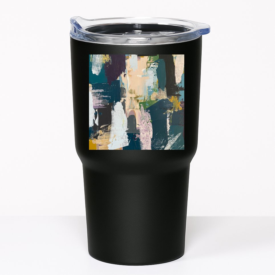 Paint Splatter Art Pattern Tumbler
