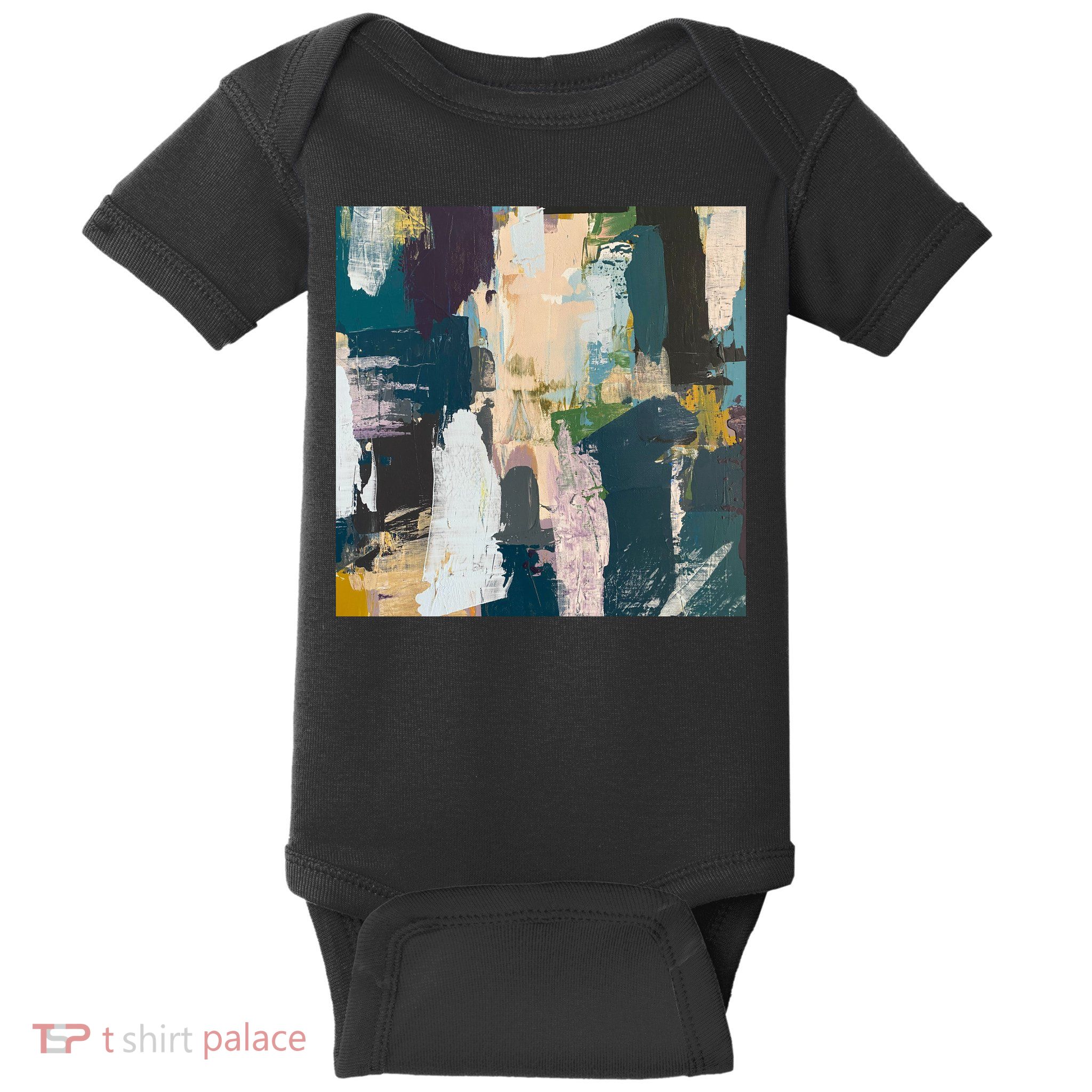 Paint Splatter Art Pattern Baby Bodysuit