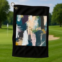 Paint Splatter Art Pattern Golf Towel