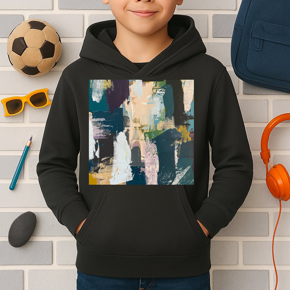 Paint Splatter Art Pattern Kids Hoodie