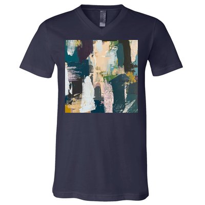 Paint Splatter Art Pattern V-Neck T-Shirt