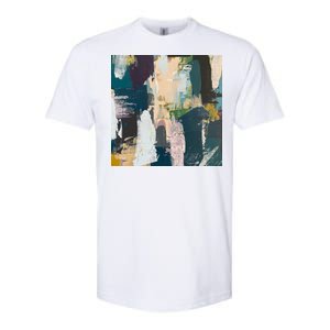 Paint Splatter Art Pattern Softstyle CVC T-Shirt