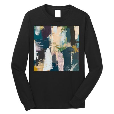 Paint Splatter Art Pattern Long Sleeve Shirt