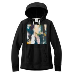 Paint Splatter Art Pattern Women's Fleece Hoodie