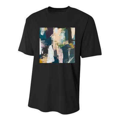Paint Splatter Art Pattern Youth Performance Sprint T-Shirt