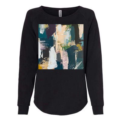 Paint Splatter Art Pattern Womens California Wash Sweatshirt