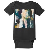 Paint Splatter Art Pattern Baby Bodysuit