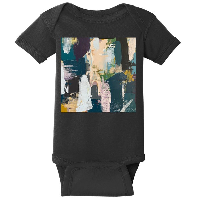 Paint Splatter Art Pattern Baby Bodysuit