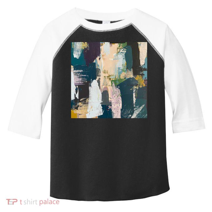 Paint Splatter Art Pattern Toddler Fine Jersey T-Shirt