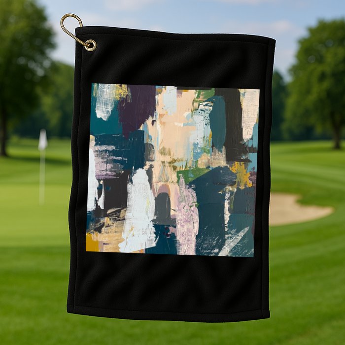 Paint Splatter Art Pattern Golf Towel