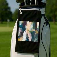 Paint Splatter Art Pattern Golf Towel