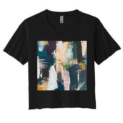 Paint Splatter Art Pattern Crop Top