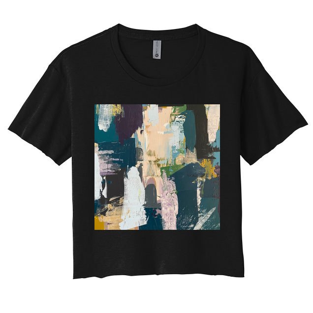 Paint Splatter Art Pattern Crop Top