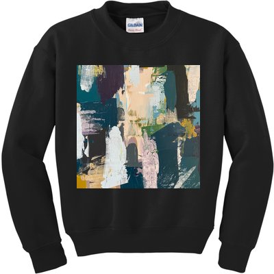 Paint Splatter Art Pattern Kids Sweatshirt