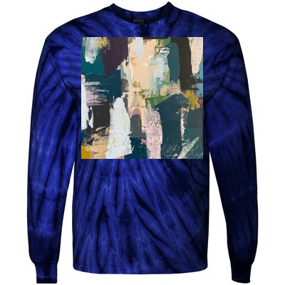 Paint Splatter Art Pattern Tie-Dye Long Sleeve Shirt