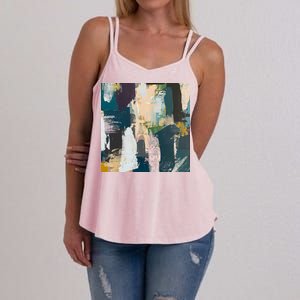 Paint Splatter Art Pattern Women's Strappy Tank