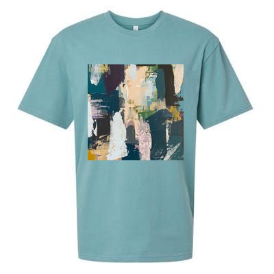 Paint Splatter Art Pattern Sueded Cloud Jersey T-Shirt