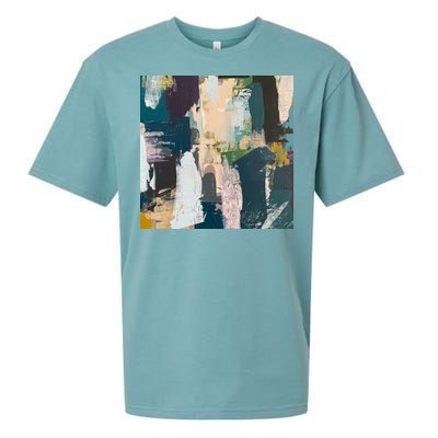 Paint Splatter Art Pattern Sueded Cloud Jersey T-Shirt