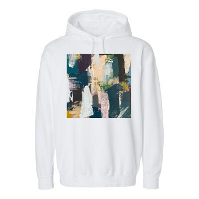 Paint Splatter Art Pattern Garment-Dyed Fleece Hoodie