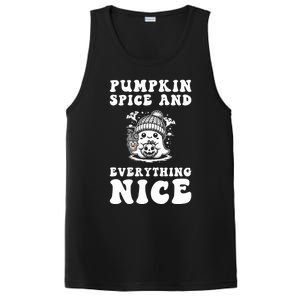 Pumpkin Spice And Everything Nice Ghost Great Gift PosiCharge Competitor Tank