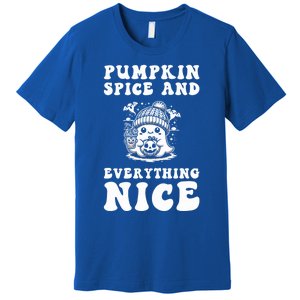 Pumpkin Spice And Everything Nice Ghost Great Gift Premium T-Shirt