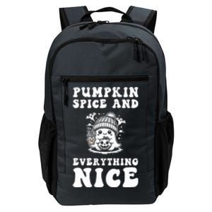 Pumpkin Spice And Everything Nice Ghost Great Gift Daily Commute Backpack