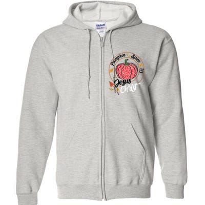 Pumpkin Spice And Jesus Christ Full Zip Hoodie