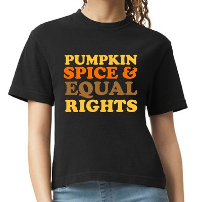 Pumpkin Spice And Equal Rights Comfort Colors Boxy T-Shirt