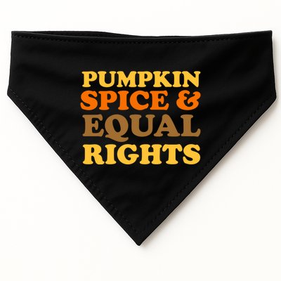 Pumpkin Spice And Equal Rights USA-Made Doggie Bandana