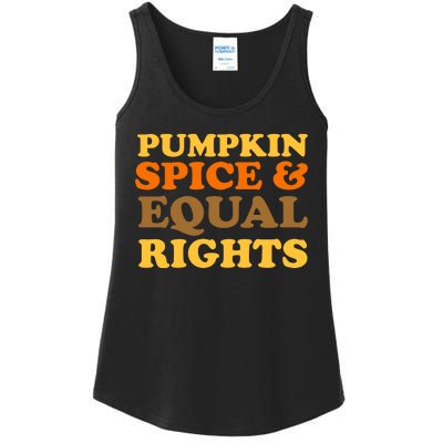 Pumpkin Spice And Equal Rights Ladies Essential Tank