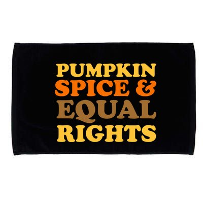 Pumpkin Spice And Equal Rights Microfiber Hand Towel